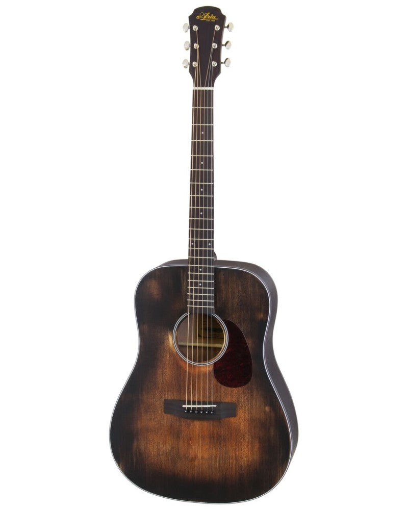 Aria 111DP Delta Player Dreadnought Acoustic Guitar | Muddy Brown