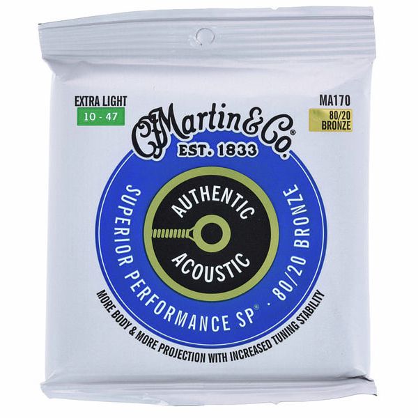 Martin Acoustic Guitar Strings Extra Light 10-47 Gauge | Set