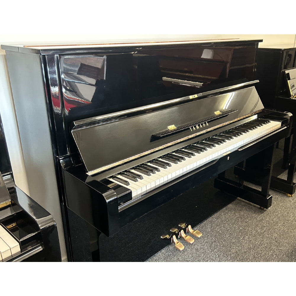Yamaha U1H Traditional Upright Piano | Polished Ebony | All Inclusive Package | Factory Refurbished Used Model