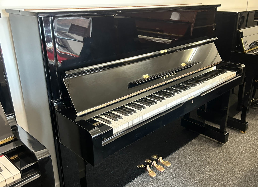 Yamaha U1H Traditional Upright Piano | Polished Ebony | All Inclusive Package | Factory Refurbished Used Model