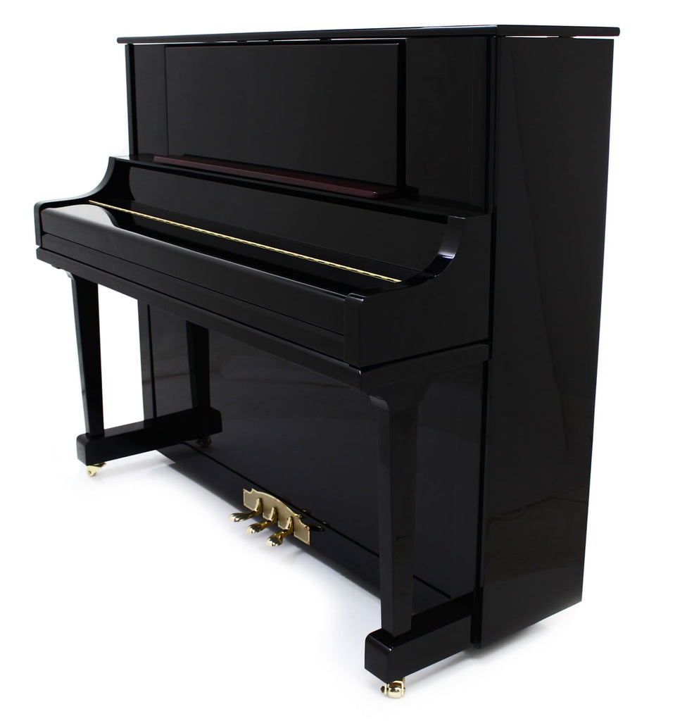Steinhoven SU125 Polished Ebony Upright Piano | All Inclusive Package