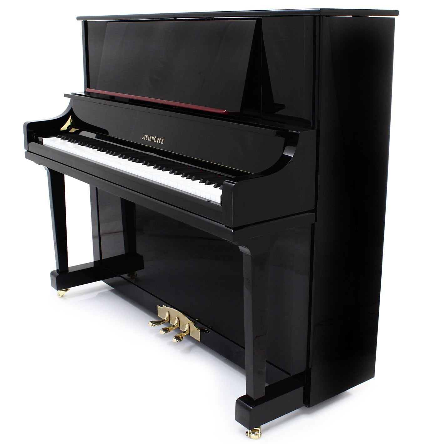 Steinhoven SU125 Polished Ebony Upright Piano | All Inclusive Package