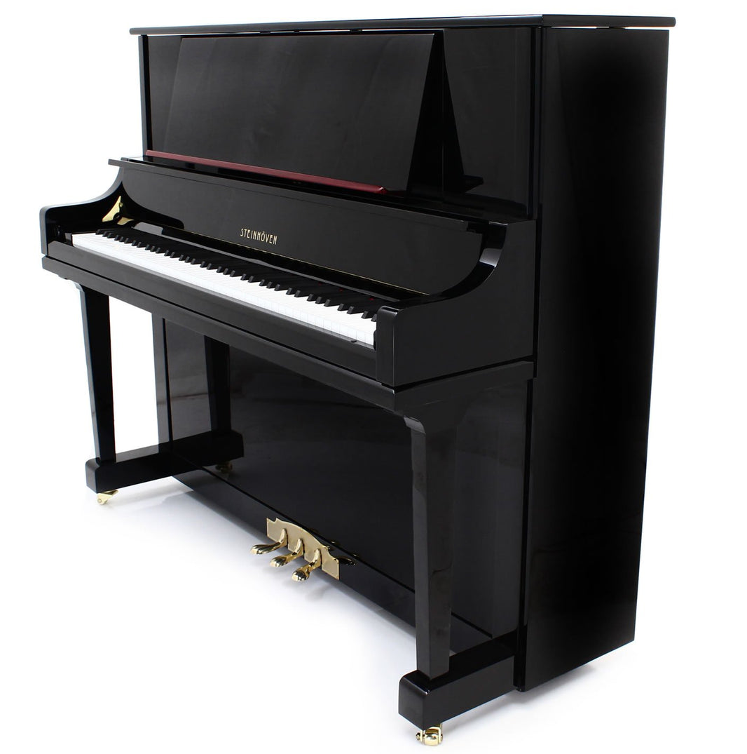 Steinhoven SU125 Polished Ebony Upright Piano | All Inclusive Package
